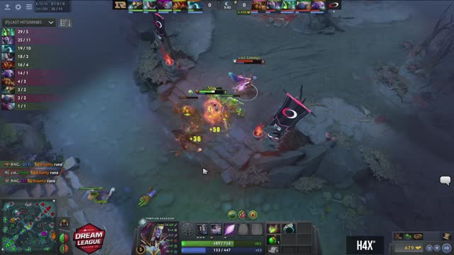 raining takes First Blood on Fnatic.EternaLEnVy!