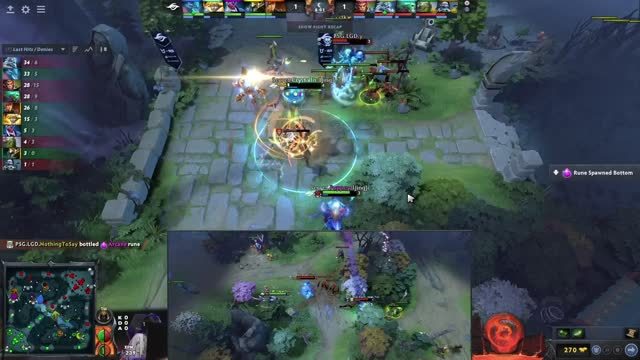 PSG.LGD.NothingToSay gets a double kill!