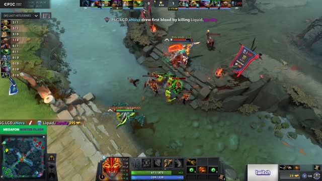 LGD.xNova takes First Blood on Liquid.KuroKy!