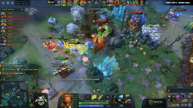 Fnatic.Abed's triple kill leads to a team wipe!