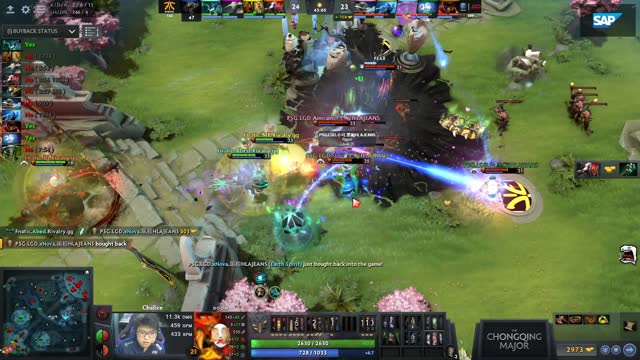 LGD.Maybe gets a triple kill!