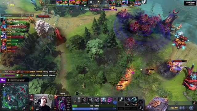 Miracle- gets a triple kill!