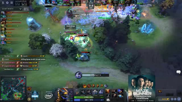 Newbee.Sccc gets a triple kill!