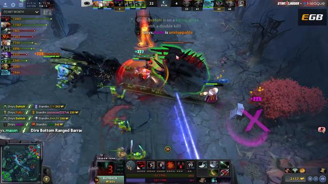 DC.Abed's triple kill leads to a team wipe!