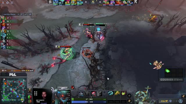 Arteezy takes First Blood on CTOMAHEH1!
