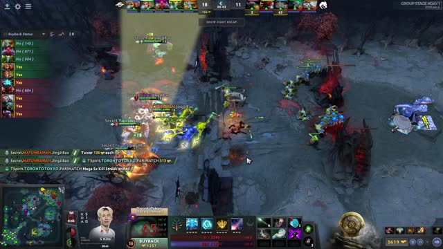 Secret.MATUMBAMAN kills TSpirit.TORONTOTOKYO!