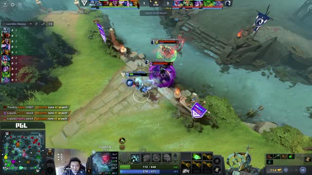 Liquid.Nisha kills Tundra.Sneyking!