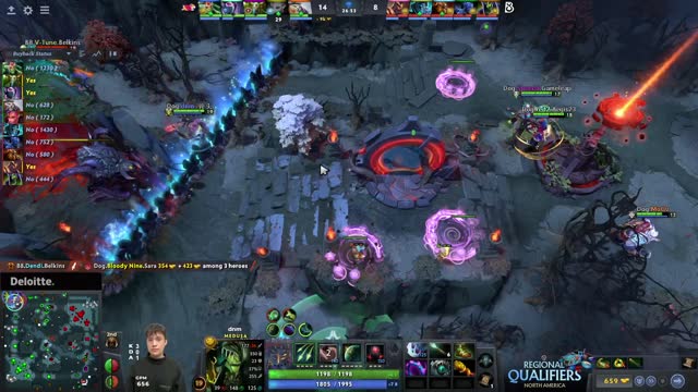Dendi's double kill leads to a team wipe!