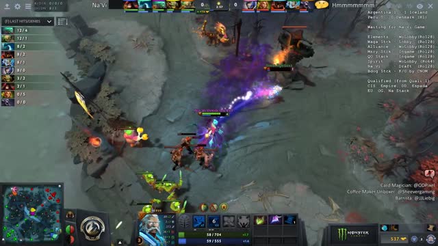 Na`Vi.Dendi takes First Blood on caraphernelia!