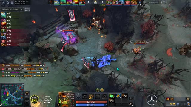 EHOME.XinQ takes First Blood on PSG.LGD.xNova!