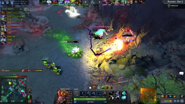 EG.Arteezy gets a double kill!