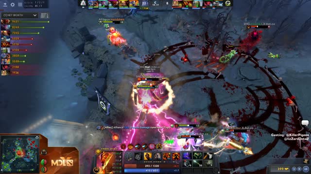 Mineski.Nikobaby gets a triple kill!