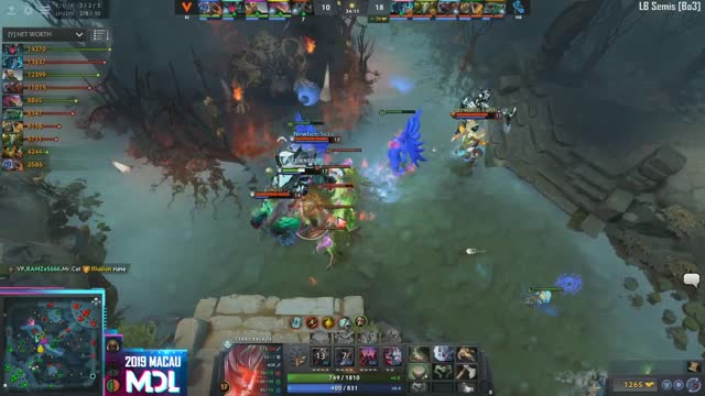 Newbee gets a kill!