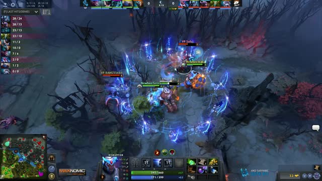 Newbee.Sccc takes First Blood on VP.Solo!