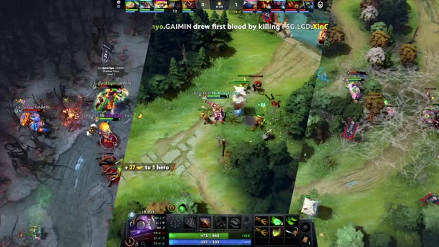 DyrachYO takes First Blood on PSG.LGD.XinQ!