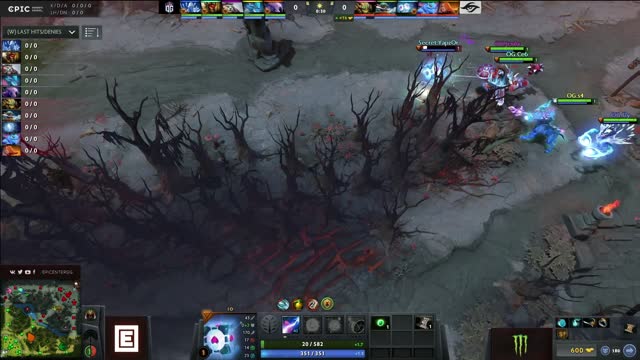 OG.JerAx takes First Blood on Secret.YapzOr!