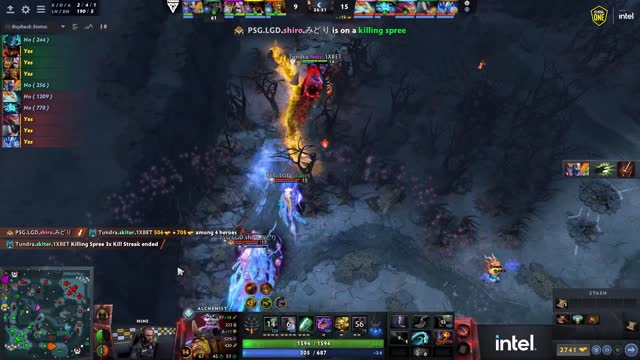 PSG.LGD gets 2 kills!