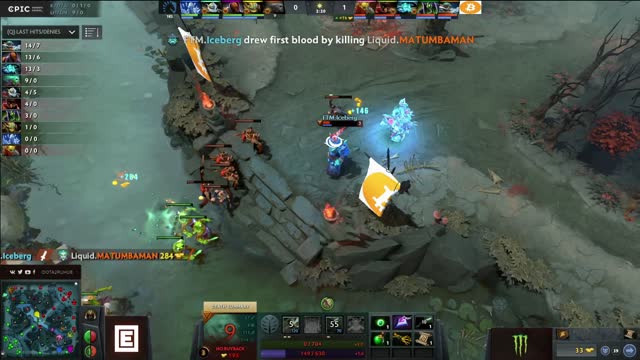 TSpirit.Iceberg takes First Blood on Liquid.MATUMBAMAN!