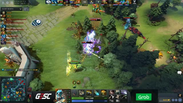 EG.Arteezy gets a triple kill!