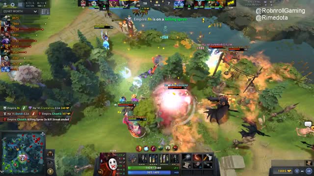 Na`Vi.Dendi gets a double kill!