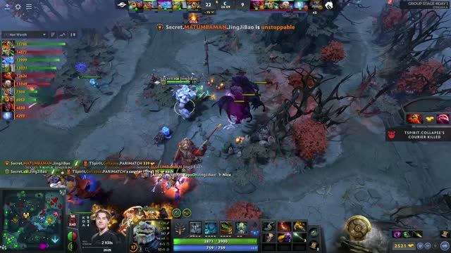 Secret.MATUMBAMAN kills TSpirit.Collapse!