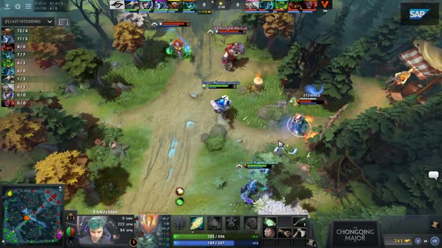 Secret.YapzOr takes First Blood on VP.Ramzes666!