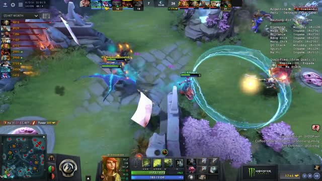 Na`Vi.Dendi gets a double kill!