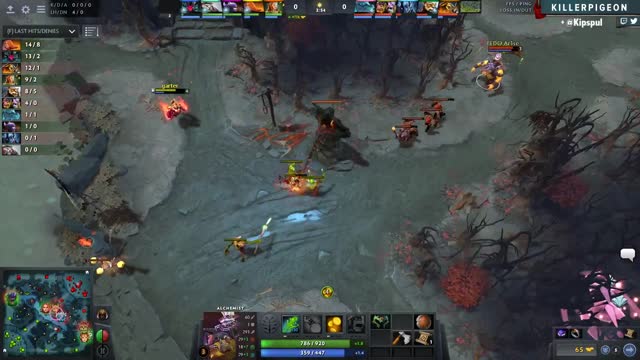 Radiant gets a kill!