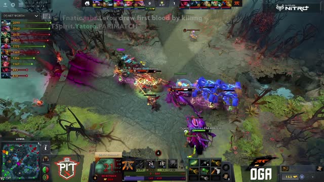 Fnatic.Jabz takes First Blood on Yatoro!