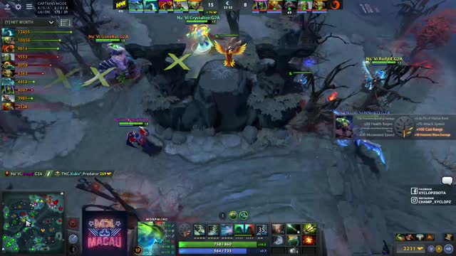 Na`Vi.Dendi gets a double kill!