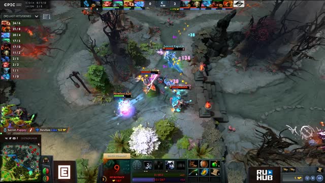 Secret.Puppey kills Newbee.kaka!