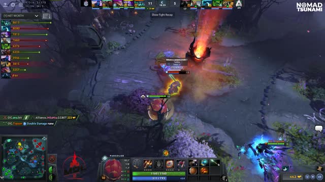 Topson gets a triple kill!