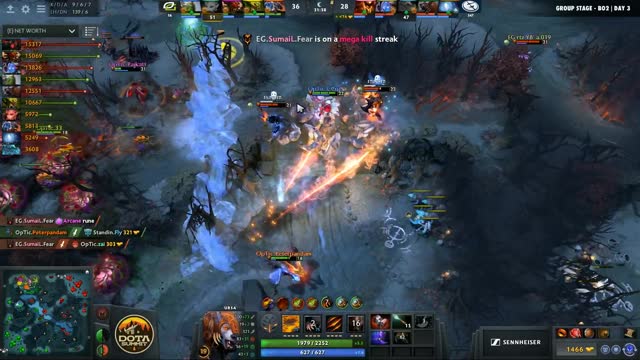 EG.Arteezy gets a double kill!