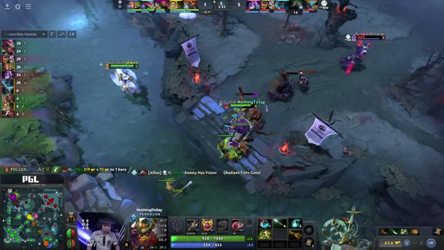 PSG.LGD gets 2 kills!