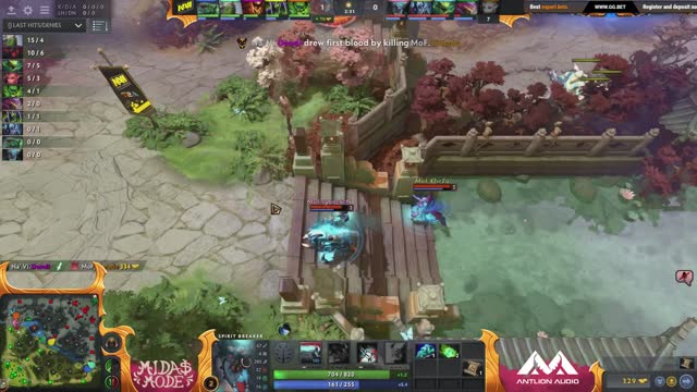 Dendi takes First Blood on Timado!