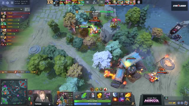 Topson gets a double kill!