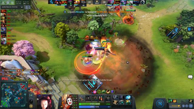 Miracle-'s ultra kill leads to a team wipe!