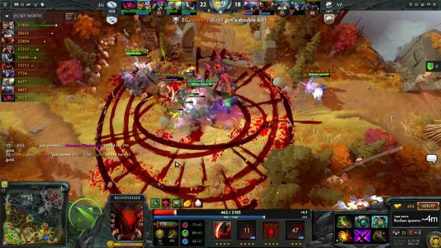 EG.Arteezy gets a double kill!