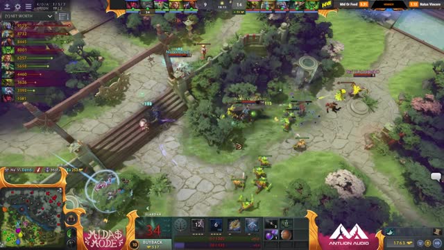 Na`Vi.Dendi kills KheZu!