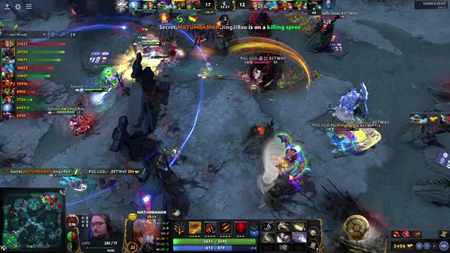 Secret.MATUMBAMAN kills PSG.LGD.y`!