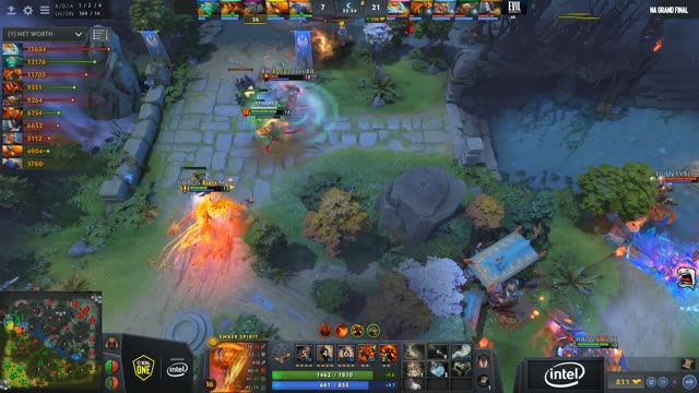 EG.Arteezy gets a double kill!