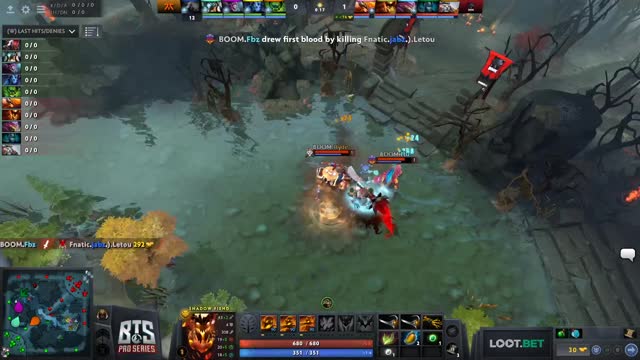 Fbz takes First Blood on Fnatic.Jabz!