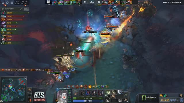 Newbee.CCnC gets a triple kill!