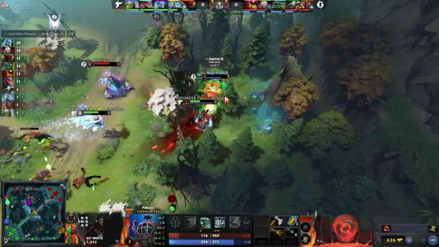 ThunderP.PandaMoo takes First Blood on EG.Nightfall 凛!