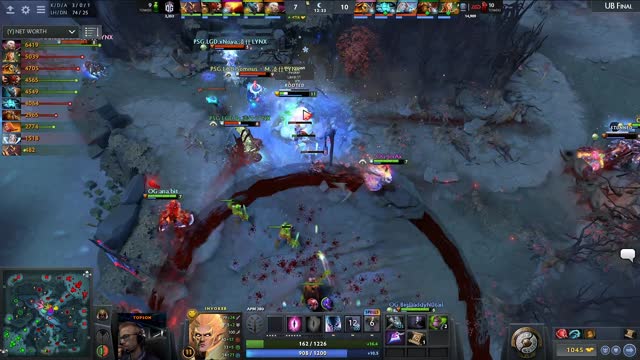 LGD.Maybe gets a double kill!