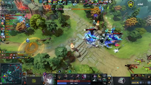 Arteezy gets a triple kill!