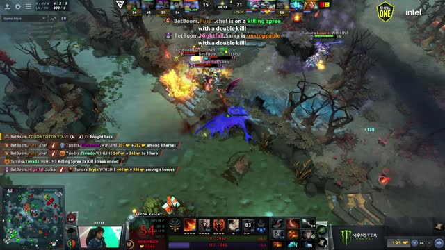 BetBoom.Pure~'s triple kill leads to a team wipe!