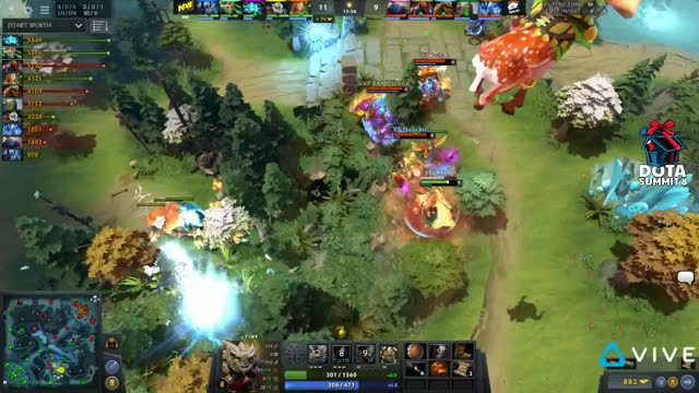 Dendi gets a double kill!