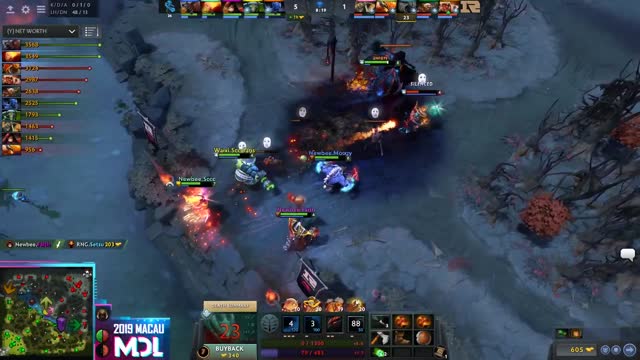 Newbee gets 3 kills!