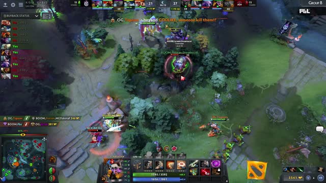 Topson gets a triple kill!